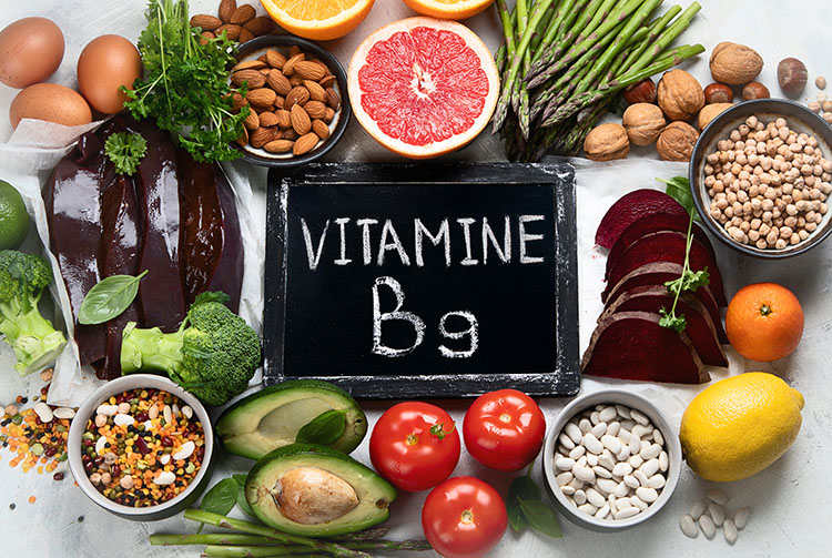 les aliments riches naturellement en vitamine b9